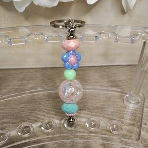 Colorful Beaded Keychain